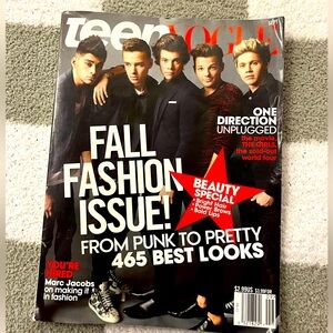 Teen Vogue 1D One Direction Cover 2013 Magazine